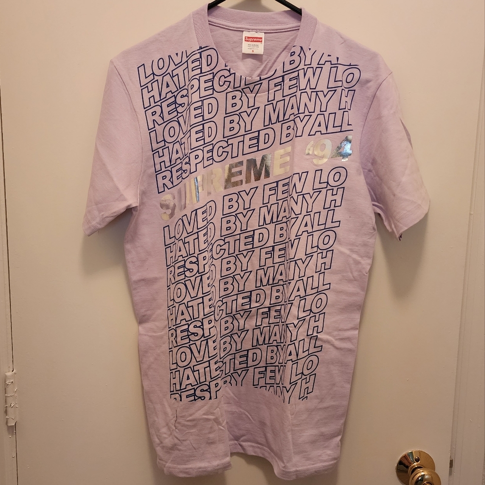SUPREME light purple respected T- Shirt